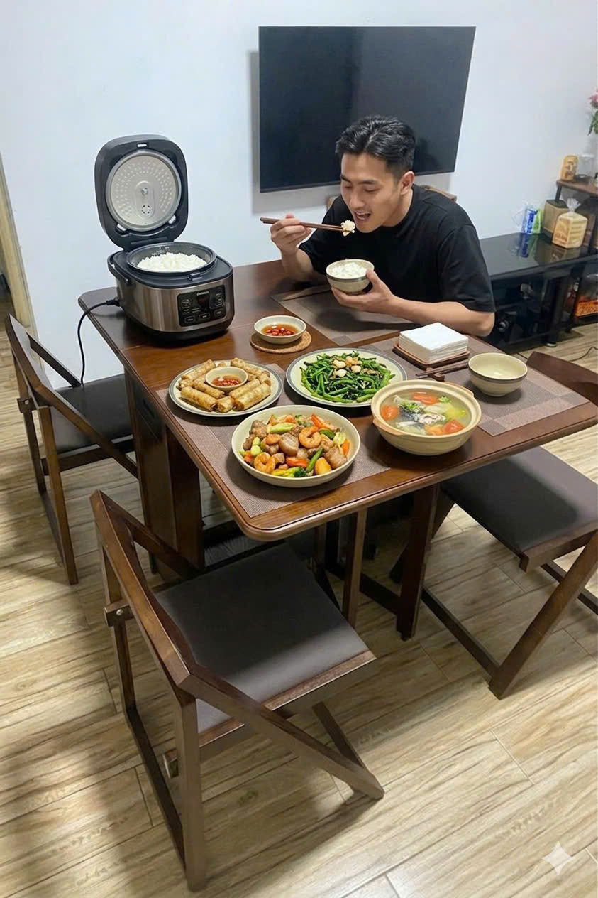 BỘ 4 GHẾ ĐỆM MẦU ÓC CHÓ NÂU SÂM GỖ SỒI NGA